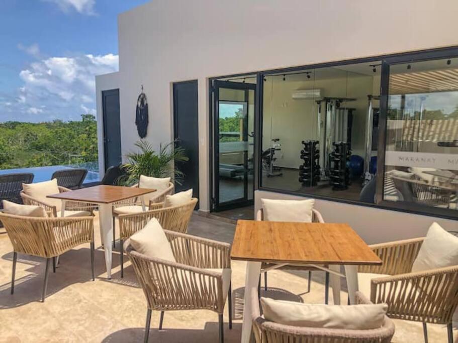 Villa Loft increíble king size Alberca infinita,Gym en medio de la selva Tulum Exterior foto