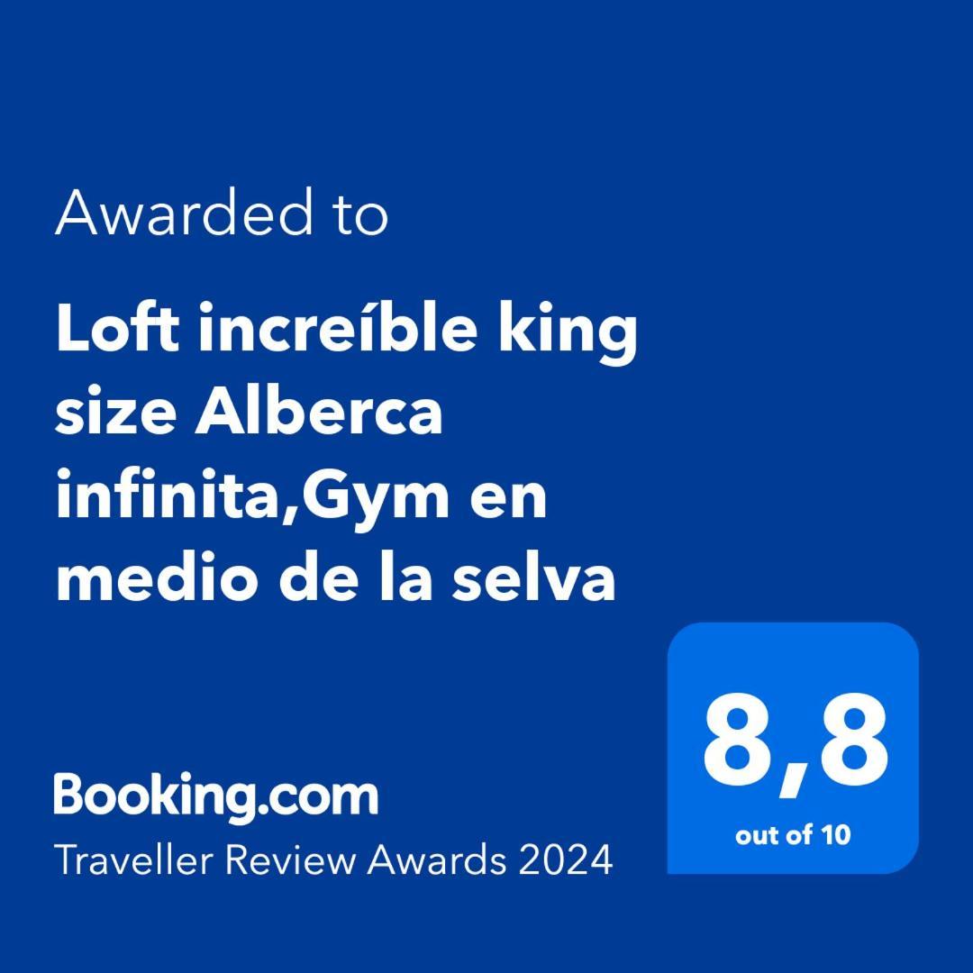 Villa Loft increíble king size Alberca infinita,Gym en medio de la selva Tulum Exterior foto